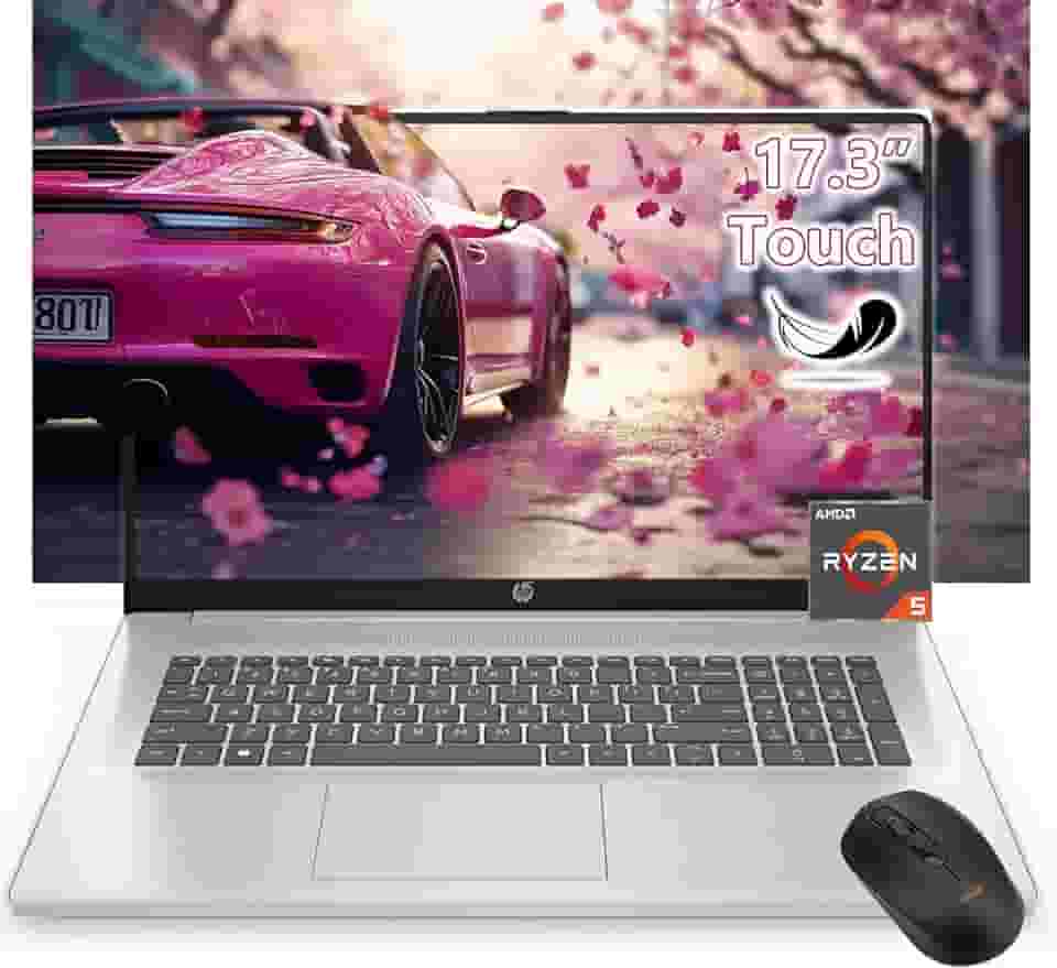 HP Tela sensível ao toque para laptop de 17 polegadas - AMD Ryzen 5 7430U Beat i7-1355U -32GB RAM -SSD de 1TB -Windows 11 - Chave Copilot AI -Laptop Portatil Computadora 2025 - Business School College