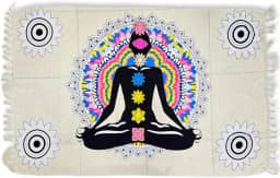 Canga de Praia Retangular Poliéster Chakras e Mandalas