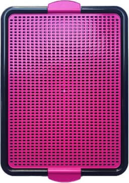 Sanitário Canino Xixi Dog Banheiro Pet Tapete Higiênico Cães Premium (Rosa)