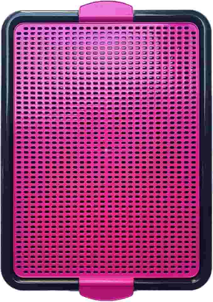 Sanitário Canino Xixi Dog Banheiro Pet Tapete Higiênico Cães Premium (Rosa)