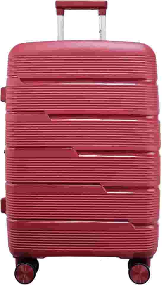 Mala de Viagem Média 23kg em Polipropileno Cadeado TSA Rodas 360 Gladiador P2M (Cereja)