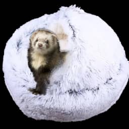 Caverna e esconderijos para cama de furões, acessórios de cama para furões para gaiolas e esconderijos (cinza)