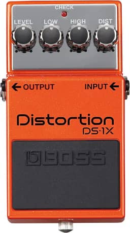BOSS Distorção DS-1X | Pedal de efeito de guitarra avançado alimentado pela tecnologia MDP | Distorção de alta definição para músicos modernos de Crunch a Mega-Gain | Processamento potente em tempo