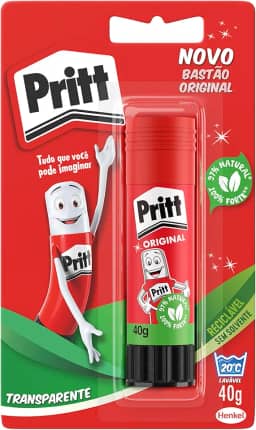 Cola em Bastão Pritt, ideal para escola ou escritório, Cola para artesanato excelente para trabalhos de colagens, Cola escolar segura para crianças, 1x40g
