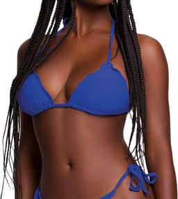 Biquíni Top Cortininha Praia Bojo Removível UV50+ Dry Fast Antibacteriano Selene Verão