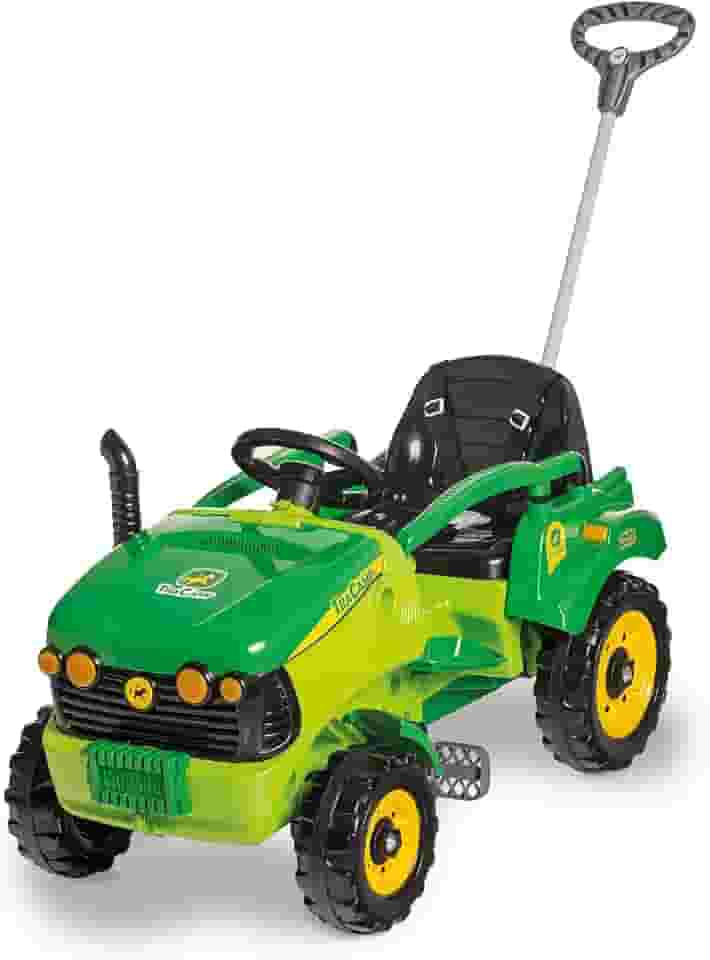 Calesita - TRACAMP VERDE - carrinho trator de guiar e pedalar