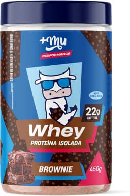 +Mu Pote Whey Isolado Sabor Brownie 22g Proteína - 450g