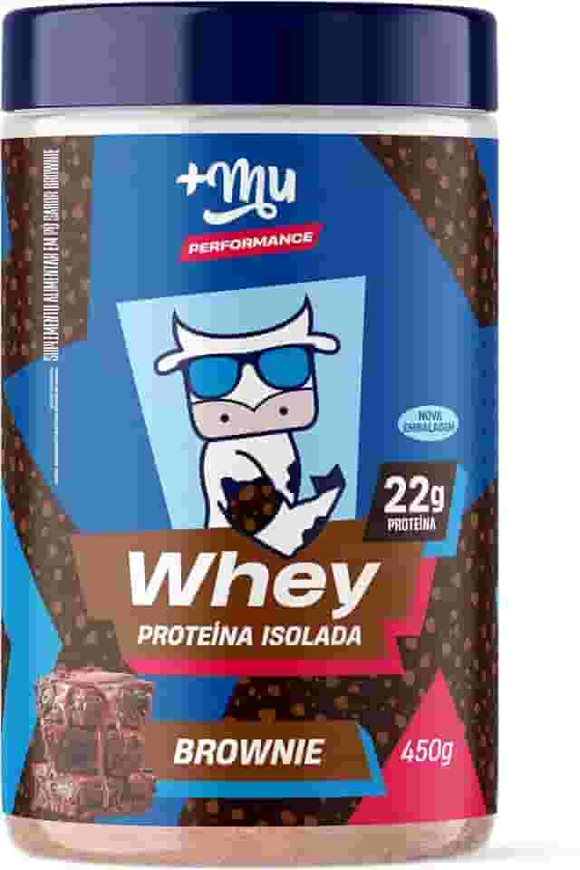 +Mu Pote Whey Isolado Sabor Brownie 22g Proteína - 450g