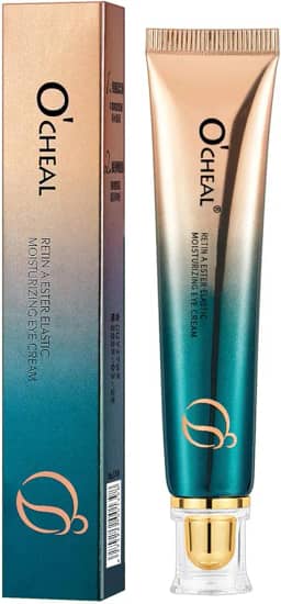 Creme de olhos Retinol para olheiras e bolsas sob os olhos, creme hidratante antienvelhecimento para os olhos noturno para clarear as rugas firmadoras e reparadoras. Linhas finas reduzem o inchaço (30