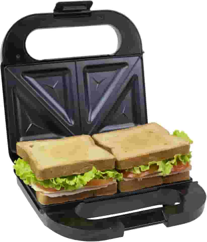 Sanduicheira Elétrica Mallory Supreme Toast – Compacta, Placas Antiaderentes, Faz 2 Pães, Cortes Precisos, Luzes LED e Alça com Trava- 127V