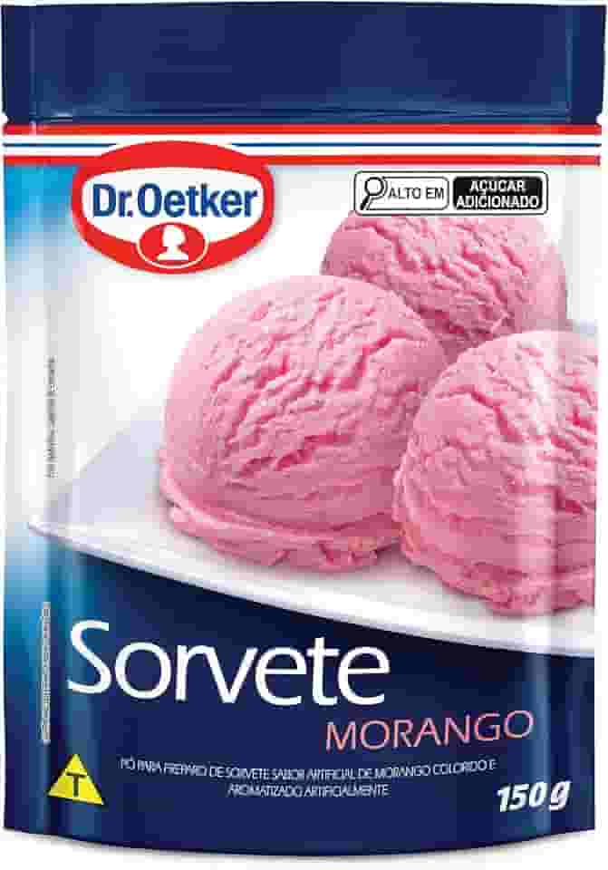 Dr.Oetker Dr. Oetker Sorvete Sabor Morango Pó Para Preparo De Sobremesa Consistência Cremosa E Sabor Delicioso 150G