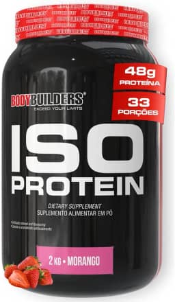 Whey Protein Iso Protein Morango 2kg - Bodybuilders