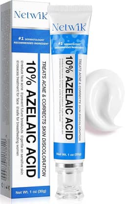 Marianp Creme De Ácido Azelaico 10% Para O Rosto - Acne, Rosácea, Alívio Da Redução Espinhas, Pigmentação E Vermelhidão Cravos Gel Cuidados Faciais Pele
