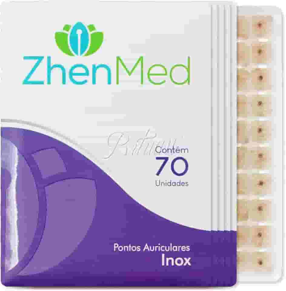 Ponto Auricular Inox 350 Pontos Zhenmed Auriculoterapia (Micropore Quadrado)