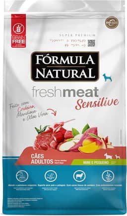 Adimax Fórmula Natural Fresh Meat Sensitive Cães Adultos Portes Mini E Pequeno 7 Kg