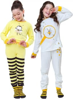 Kit 2 Pijamas Menino ou Menina Infantil 100% Algodão Premium Conforto e Estilo 1,2,3,4,6,8,10 Anos