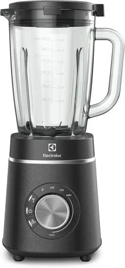 Electrolux Liquidificador inox preto jarra de vidro resistente capacidade 2L 3 receitas pre-programadas função pulsar 1200W BLP70 127v