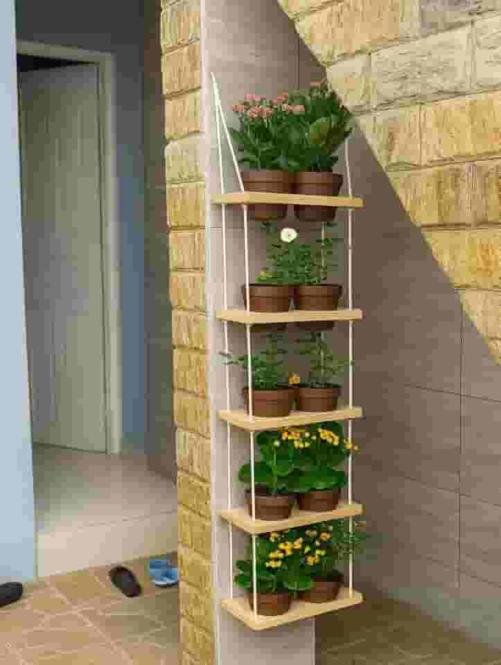 Horta Vertical Premium 5 Prateleiras + 10 VASOS | Ideal para Apartamento e Varanda