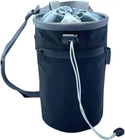 Menolana Bolsa de giz de escalada com bolso com zíper bolsa de transporte de giz cinto ajustável para pole dancing