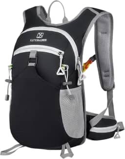Mochila de Hidratação 2L Premium, Impermeável, com Bolsos Múltiplos e Apito de Emergência para Trilhas, Bike, Corrida, Camel bag