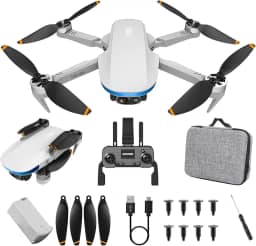 Drone com Camera 4K, S6S Drone de GPS com Controle Remoto, com Flutuação de Fluxo Óptico, 1500m de Alcance,Transmissão HD em Tempo Real
