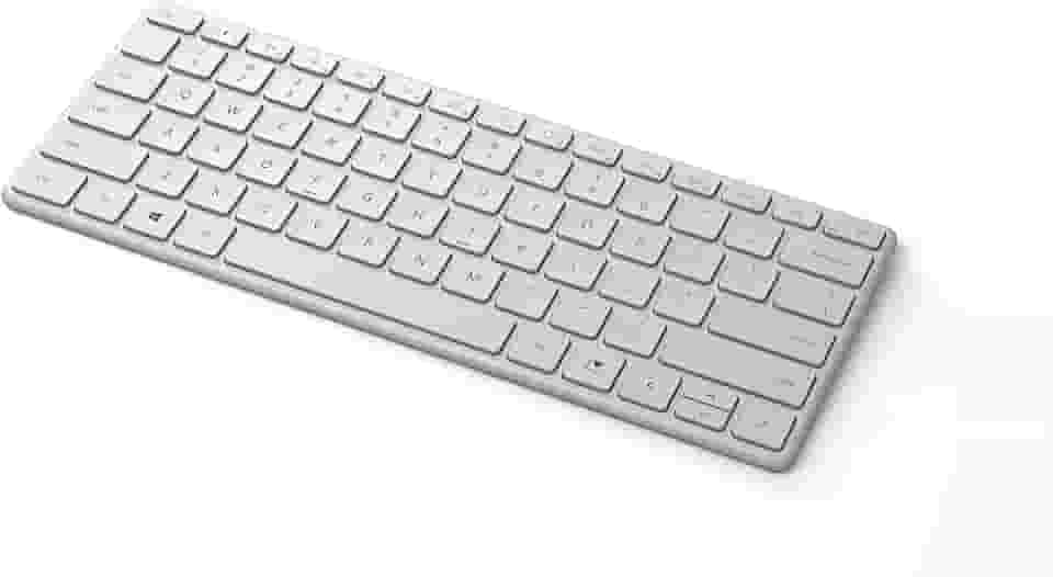 Microsoft Teclado compacto designer - Geleira. Teclado Bluetooth sem fio independente. Compatível com PCs/Mac habilitados por Bluetooth