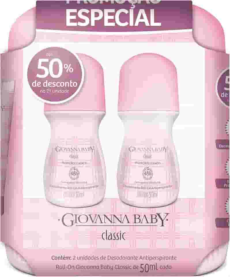 Giovanna Baby Desodorante Roll-On Classic 50 Ml 2 Unidades