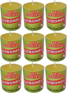 Kit 9 Velas Citronela 90g Cada Master