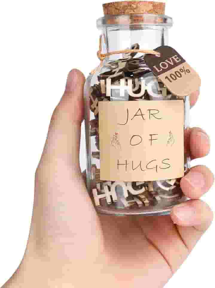 Pote de abraço, abraços para dar presente àqueles que você perdeu, letras recortadas de madeira abraços para decoração de casa faça você mesmo, presentes engraçados para aniversário, dia de ação de