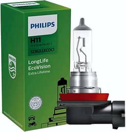 Lâmpada Farol H11 12V 55W - Philips 12362LLECOC1
