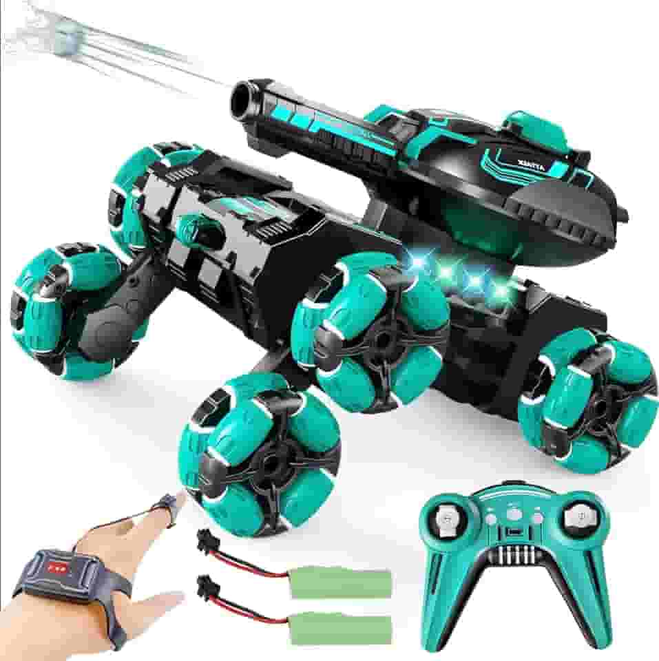 Carrinho de Controle Remoto para Crianças,Veículo off-road de controle remoto, com 10.000 bombas d'água, carro de acrobacias de seis rodas, sensor de gestos, deformação, braço oscilante para escalada