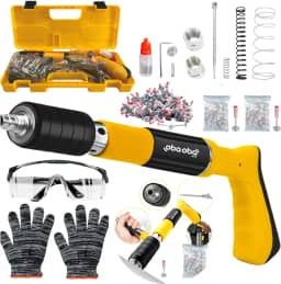 Pistola de Fixação Finca Pino com 220 Pregos e Kit de Segurança Kit Pistola de Fixação Finca Pino