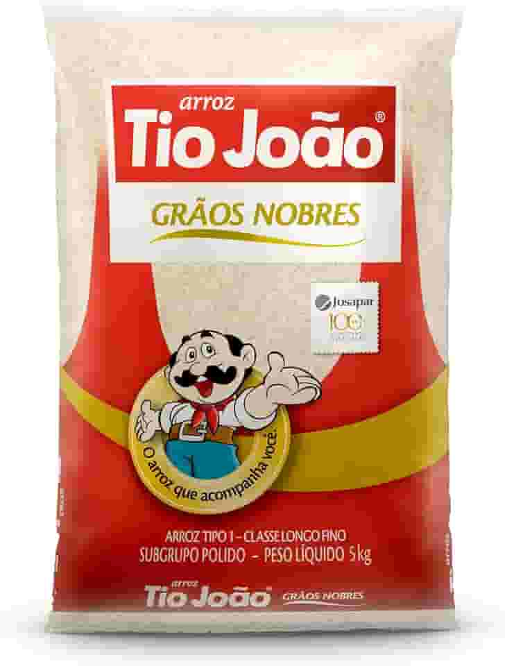 Arroz Branco Tio João Grãos Nobres 5Kg