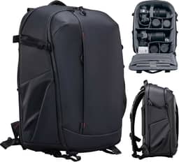 ULANZI Mochila Profissional para Fotógrafos, Resistente à Água, Antifurto, com Suporte de Tripé para Lente de Câmera e Espaço para Laptop de 16"