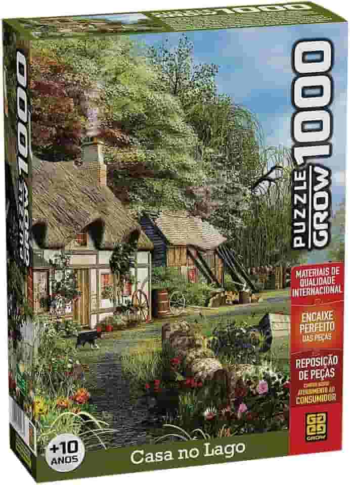 Quebra-cabeça 1000 peças Casa no Lago - Grow