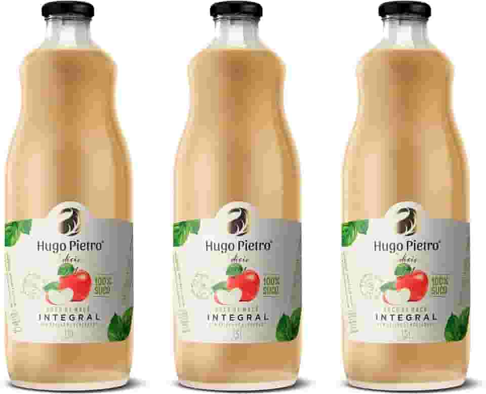 Suco de Maçã Integral Hugo Pietro (1,5 L, SEM GLUTEN) (3 Unidades)