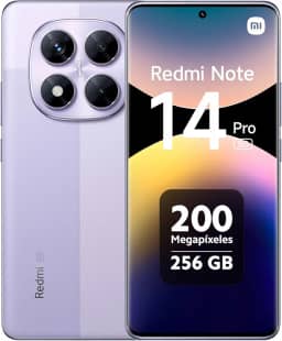 Smartphone Xiaomi Redmi Note 14 Pro 5G Lavender Purple (Roxo Lavanda) 8GB RAM 256GB ROM NFC