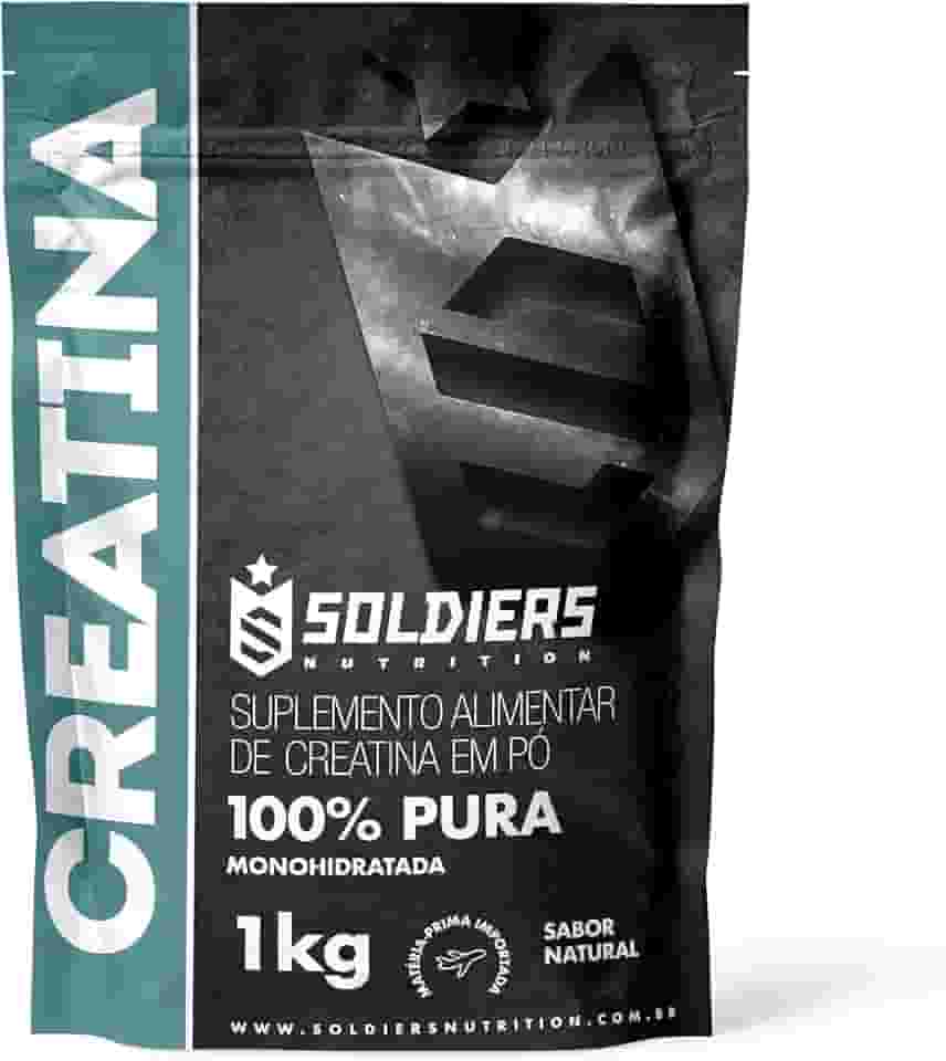 Creatina Monohidratada 1Kg - 100% Pura Importada - Soldiers Nutrition