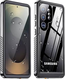 MOZOTER Capa projetada para Samsung Galaxy S26 Ultra, à prova d'água, militar à prova de choque, com protetor de tela e lente integrado, proteção subaquática IP68 para S26 Ultra 6,9 polegadas, preta