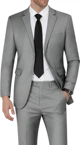Conjunto de 2 peças blazer masculino slim fit com dois botões para casamento, formatura, smoking e calça