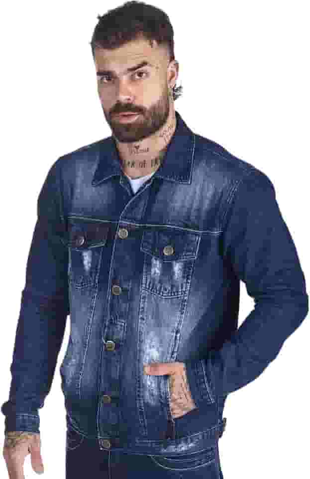 Jaqueta Jeans HNO Jeans Premium Azul Escuro