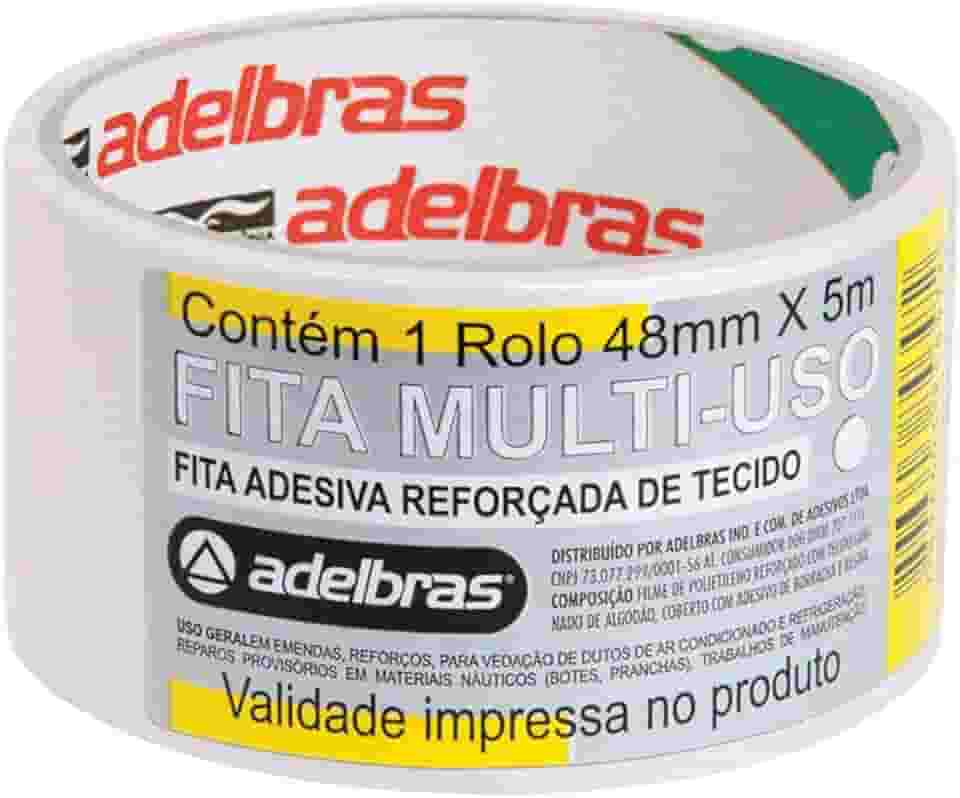Fita Silver Tape, Branca, 48mmX5mts, Adelbras