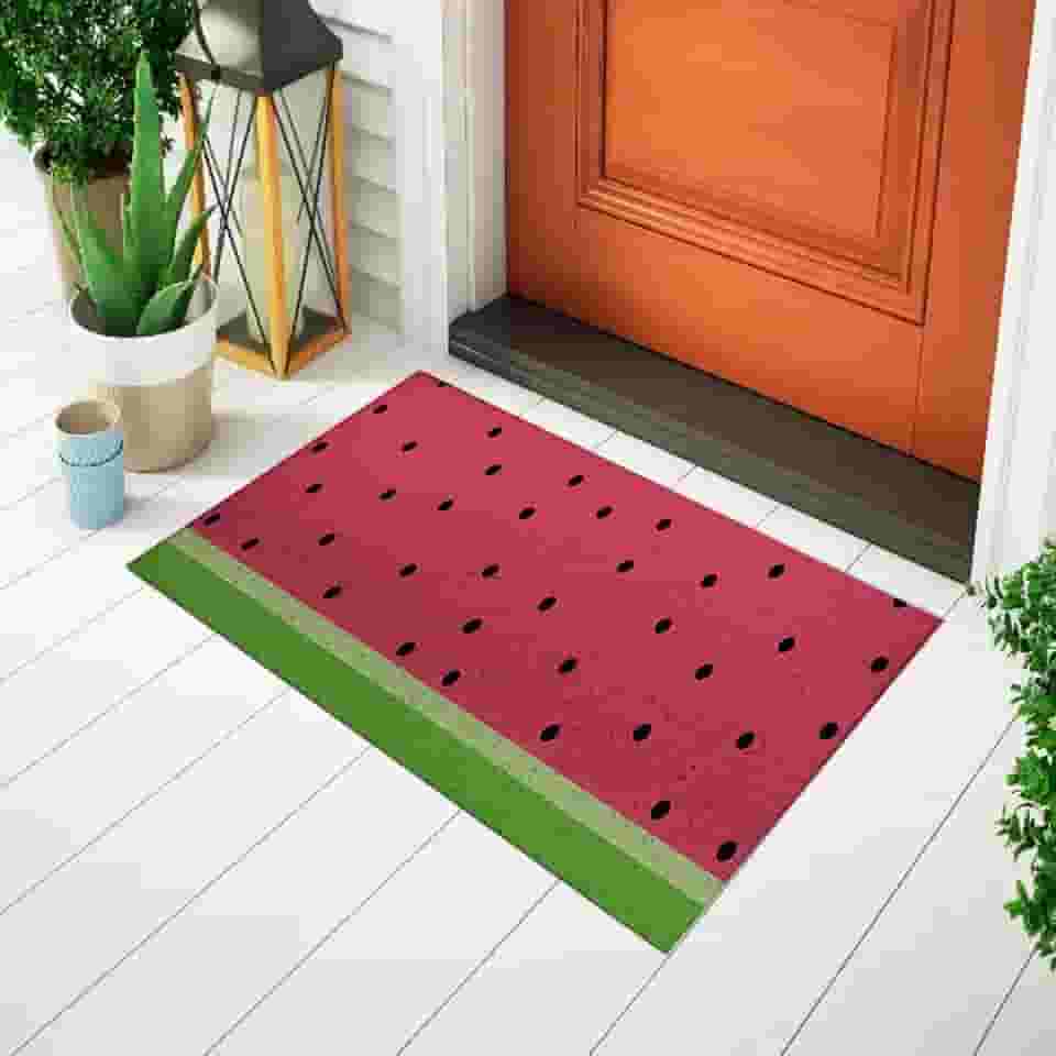 Tapete Divertido Para Porta Capacho Criativo e Decorativo Entrada - Melancia Gigante Ca1460