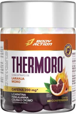 Laranja Moro Cafeína L-Carnitina Cromo Thermoro 60 Comp Bodyaction