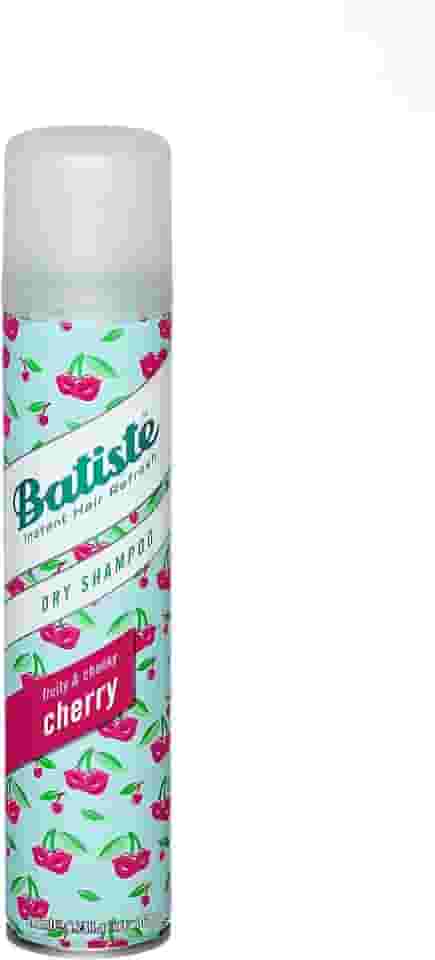 Batiste Shampoo a seco Dry Shampoo Fragrância Cereja 200ml - Remove Oleosidade, Refresca Rápido, Livre de Sulfatos - Notas de Cereja e Frutas, Para todos os tipos de cabelo, Refrescante e Leve!