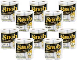 Snob Papel Toalha Cozinha Folha Dupla C/ 20 Rolos - 1200 Fls
