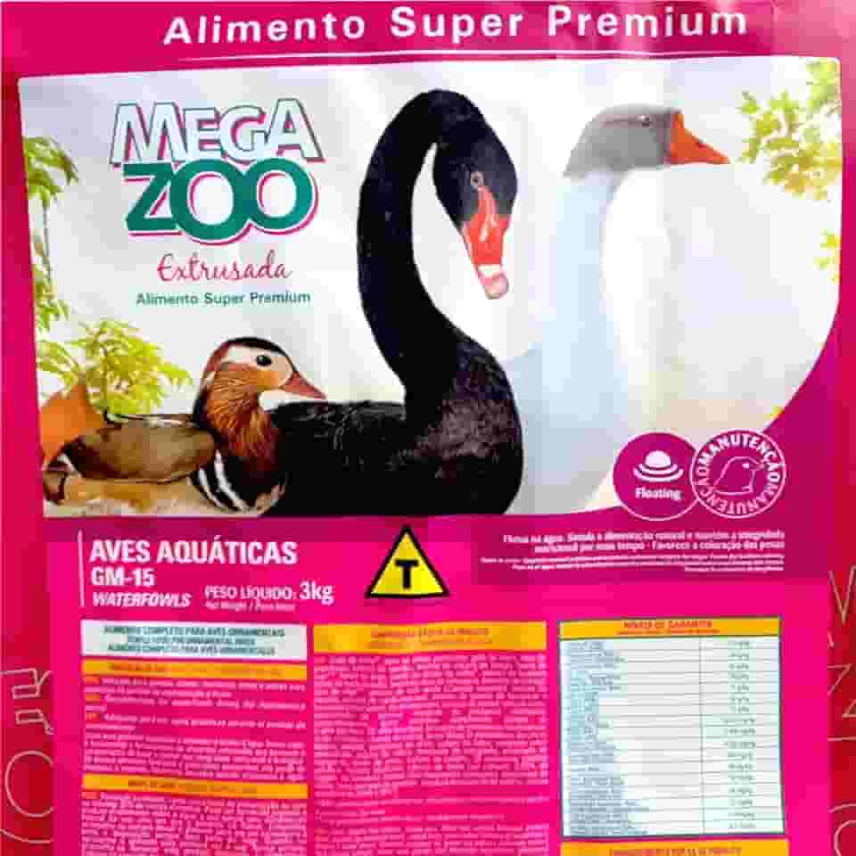 Ração Megazoo Aves Aquáticas Manutenção (GM15) 3Kg