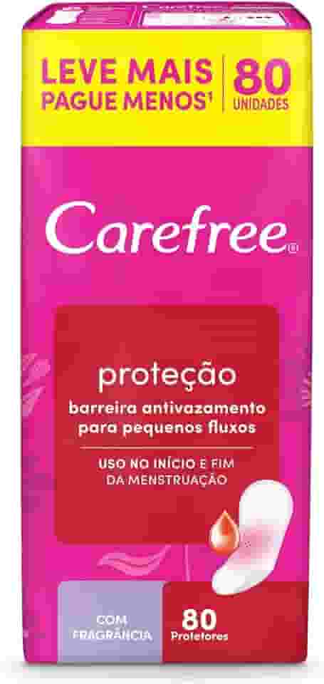 Carefree Protetor Diário Proteção Com Fragrância, 80un