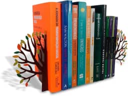 Organizador, Suporte, Aparador, Porta Livros, Bibliocanto Árvore Outono, colorido - GEGUTON