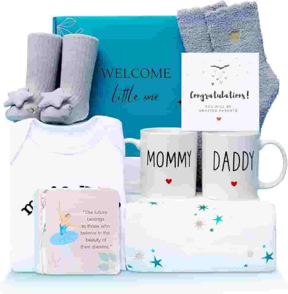Presentes para novas mães, presentes de gravidez para grávidas, presentes exclusivos para bebês novos para mamãe e papai, presentes para novos pais, ideia de para revelação de
